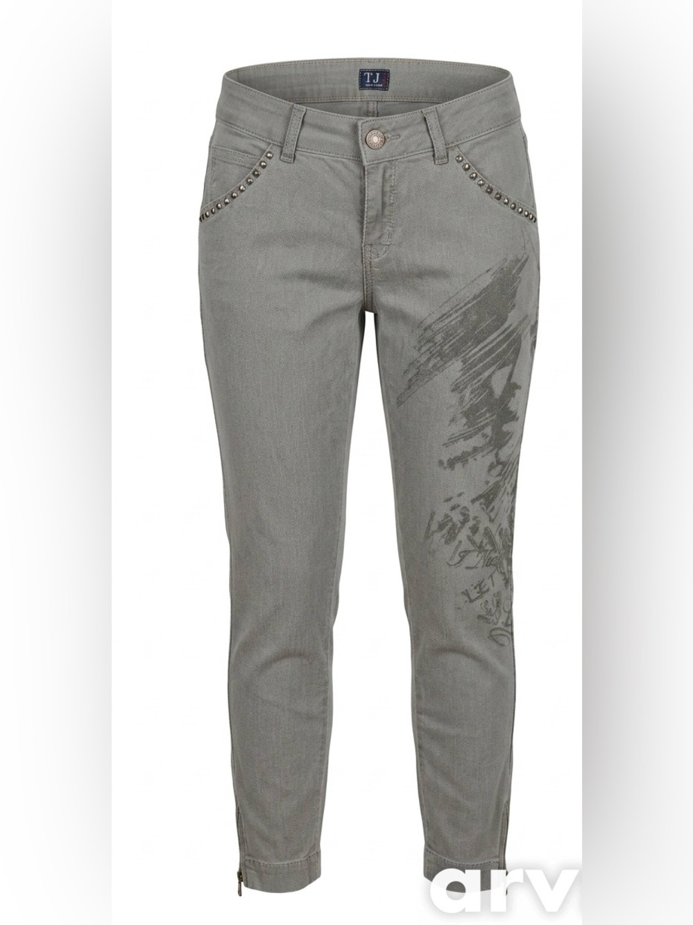 Trussardi Gray Ankle Jeans